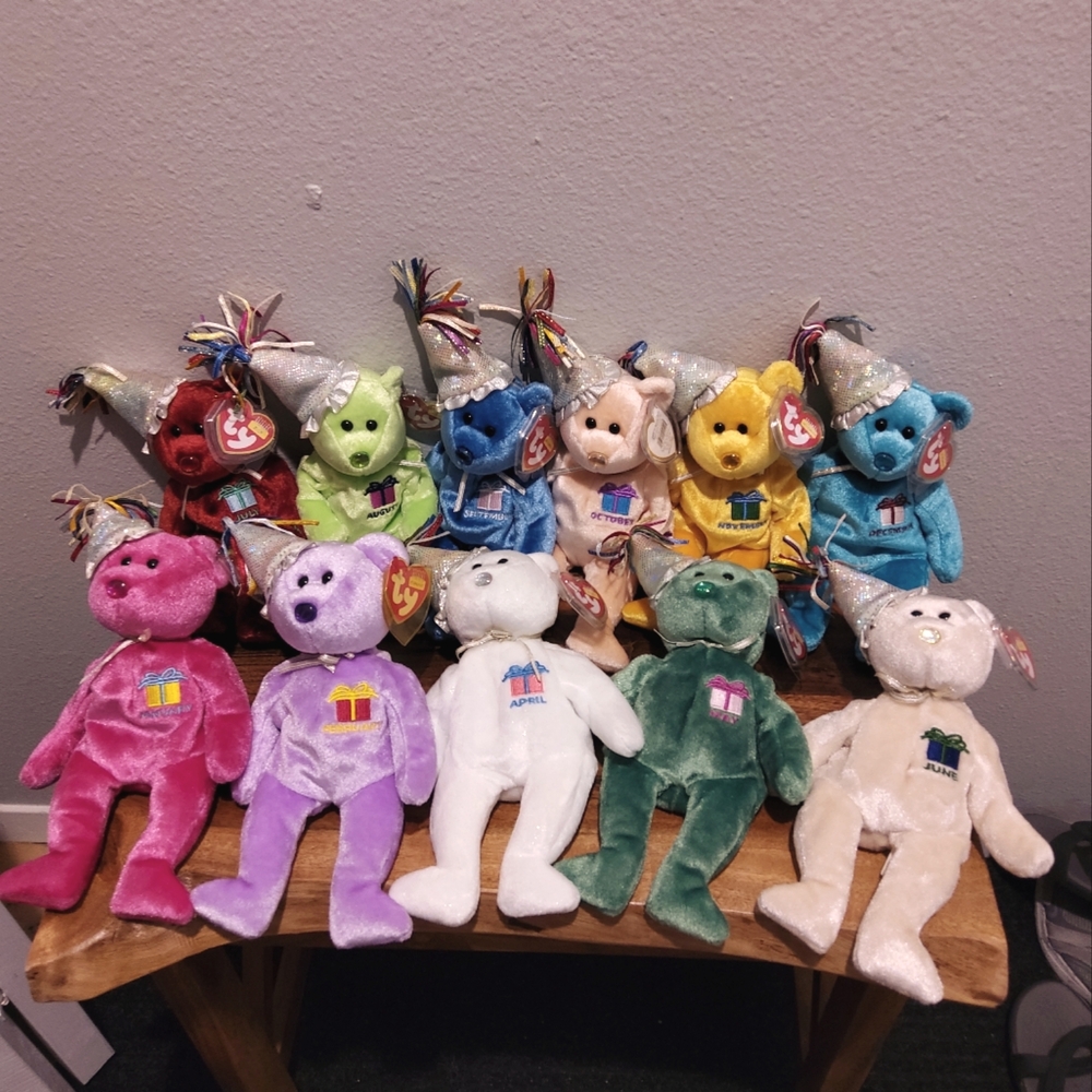 NWT *1 Vintage Birthday Bear- 1 for $8, 2 for $13, 3 for $19, 4 for $25